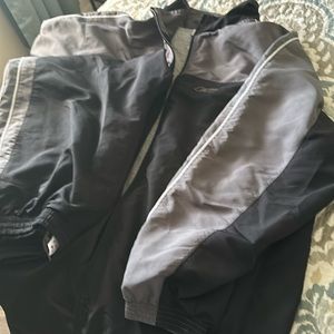 Reebok warm up suit.